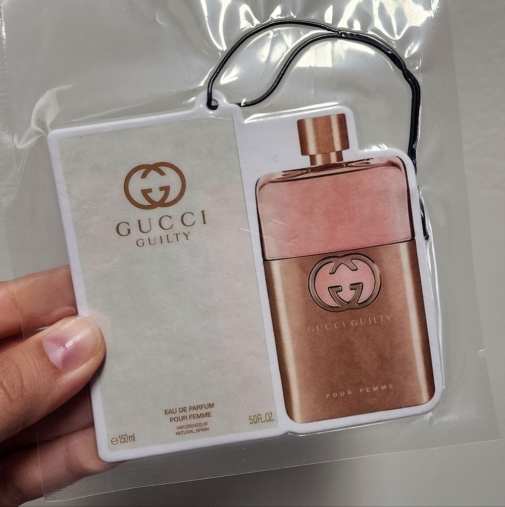 Gucci Guilty Fragrance Card Luxury Car Freshie | Hanging Air Freshner New - Picture 2 of 2